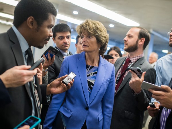 UNITED STATES - SEPTEMBER 07: Sen. Lisa Murkowski, R-Alaska, is seen in the Capitol's senate subway on September 7, 2017. (Photo By Tom Williams/CQ Roll Call)