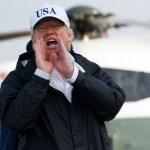 President Donald Trump and first lady Melania Trump walk to board Air Force One for a trip to Florida to meet with first responders and people impacted by Hurricane Irma, Thursday, Sept. 14, 2017, in Andrews Air Force Base, Md. (AP Photo/Evan Vucci)