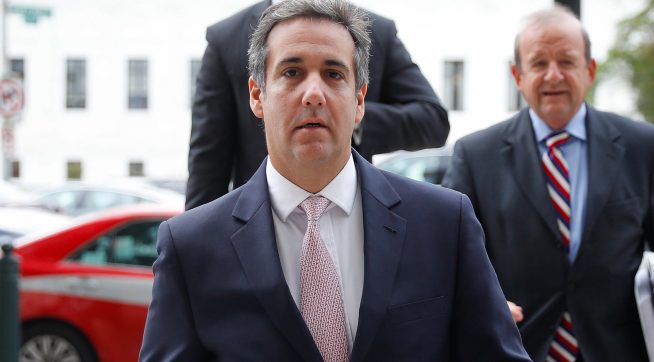 Michael Cohen, President Donald Trump's personal attorney, arrives on Capitol Hill in Washington, Tuesday, Sept. 19, 2017. Cohen is schedule to testify before the Senate Intelligence Committee in a closed session. (AP Photo/Pablo Martinez Monsivais)