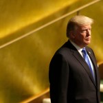 United States President Donald Trump prepares to speak during the United Nations General Assembly at U.N. headquarters, Tuesday, Sept. 19, 2017. (AP Photo/Seth Wenig)