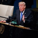President Donald Trump speaks to the United Nations General Assembly, Tuesday, Sept. 19, 2017, in New York. (AP Photo/Evan Vucci)