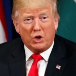 President Donald Trump speaks during a meeting with Jordan’s King Abdullah II at the Palace Hotel during the United Nations General Assembly, Wednesday, Sept. 20, 2017, in New York. (AP Photo/Evan Vucci)
