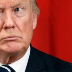 President Donald Trump listens during a meeting with Japanese Prime Minister Shinzo Abe at the Palace Hotel during the United Nations General Assembly, Thursday, Sept. 21, 2017, in New York. (AP Photo/Evan Vucci)