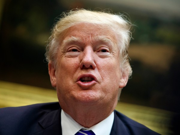 President Donald Trump speaks during a meeting with members of the House Ways and Means committee in the Roosevelt Room of the White House, Tuesday, Sept. 26, 2017, in Washington. (AP Photo/Evan Vucci)