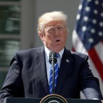 President Donald Trump speaks during a news conference with Spanish Prime Minister Mariano Rajoy in the Rose Garden of the White House, Tuesday, Sept. 26, 2017, in Washington. (AP Photo/Alex Brandon)