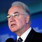 Health and Human Services Secretary Tom Price speaks during a National Foundation for Infectious Diseases (NFID) news conference  recommending everyone age six months an older be vaccinated against influenza, Thursday, Sept. 28, 2017 in Washington. (AP Photo/Pablo Martinez Monsivais)