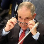 Scott Pruitt, administrator of the Environmental Protection Agency of United States (EPA), during the G7 Ministerial Meeting on Environment ongioing in Bologna, Italy, 11 June 2017. The meeting runs until tomorrow, 12 June. ANSA/ GIORGIO BENVENUTI