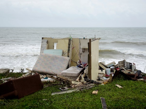 A completely ruined house is seen in El Negro community a day after the impact of Maria, a Category 5 hurricane crossed the  island, in Yabucoa, Puerto Rico, Thursday, September 21, 2017. (AP Photo/Carlos Giusti)