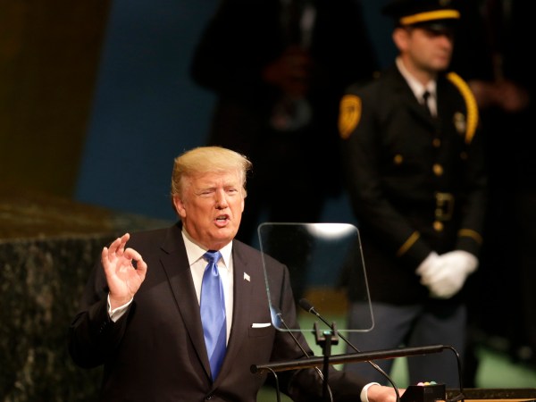 United States President Donald Trump speaks during the United Nations General Assembly at U.N. headquarters, Tuesday, Sept. 19, 2017. (AP Photo/Seth Wenig)