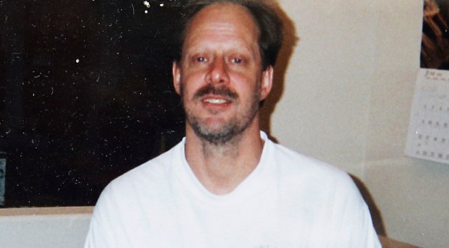 This undated photo provided by Eric Paddock shows him at left with his brother, Las Vegas gunman Stephen Paddock at right. Stephen Paddock opened fire on the Route 91 Harvest Festival on Sunday, Oct. 1, 2017, killing dozens and wounding hundreds. (Courtesy of Eric Paddock via AP)