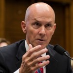 Former chairman and CEO of Equifax Richard F. Smith testifies before the Digital Commerce and Consumer Protection Subcommittee of the House Commerce Committee on Capitol Hill in Washington, Tuesday, Oct. 3, 2017. (AP Photo/Carolyn Kaster)