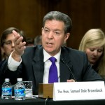 Samuel Brownback, governor of Kansas and a former U.S. senator, appears before the Senate Foreign Relations Committee as the nominee to be the United States Ambassador-at-Large for International Religious Freedom,  at the Capitol in Washington, Wednesday, Oct. 4, 2017.    (AP Photo/J. Scott Applewhite)