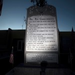The Bloomfield Ten Commandments is pictured, Thursday, Nov. 10, 2016 at Bloomfield City Hall.