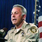 Clark County Sheriff Joe Lombardo announces at the Las Vegas Police headquarters that officer Kenneth Lopera will be prosecuted for the in-custody death of Tashii Brown, Monday, June 5, 2017.  Elizabeth Brumley/Las Vegas Review-Journal