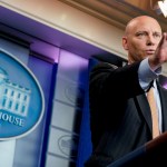 White House legislative director Marc Short talks to the media about the GOP Senate healthcare bill during the daily press briefing at the White House, Wednesday, July 19, 2017, in Washington. (AP Photo/Andrew Harnik)