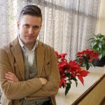 FILE – In this Dec. 6, 2016, file photo, Richard Spencer, a leader in the "alt-right" that mixes racism, white nationalism and populism, poses between interviews the day of his speech on the Texas A&M University campus in College Station, Texas. A University of Cincinnati spokesman said Thursday, Sept. 28, 2017, that the school was assessing “safety and logistical considerations" in considering white nationalist Richard Spencer’s request to speak there, WCPO-TV reports, after Ohio State University and other colleges rejected similar requests. (AP Photo/David J. Phillip, File)