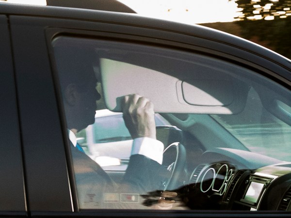 Former Trump Campaign Chairman Paul Manafort leaves his home in Alexandria, Va., Monday, Oct. 30, 2017, in Washington. (AP Photo/Andrew Harnik)