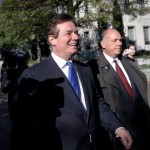 Paul Manafort, President Donald Trump's former campaign chairman, departs at Federal District Court in Washington, Monday, Oct. 30, 2017. Manafort, and a former business associate, Rick Gates, have been told to surrender to federal authorities Monday, according to reports and a person familiar with the matter. (AP Photo/Alex Brandon)