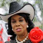 Rep. Frederica Wilson, D-Fla., talks to reporters, Wednesday, Oct. 18, 2017, in Miami Gardens, Fla. Congresswoman Wilson is standing by her statement that President Donald Trump told the widow of a soldier killed in an ambush in Niger that her husband "knew what he signed up for." Trump lashed out at Democratic Rep. Frederica Wilson on Wednesday, saying in a tweet that her description of his Tuesday phone call with Myeshia Johnson was "fabricated." (AP Photo/Alan Diaz)
