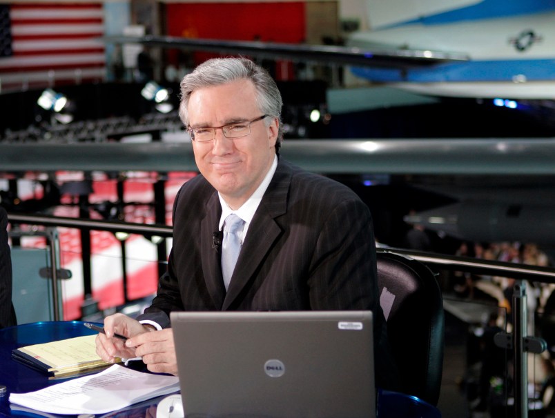 **FILE**Keith Olbermann of MSNBC poses at the Ronald Reagan Library on  May 3, 2007 in Simi Valley, Calif., where he was host for MSNBC's coverage of the first debate among Republican presidential candidates for the 2008 election. MSNBC is replacing Keith Olbermann and Chris Matthews as co-anchors of political night coverage with David Gregory, and will use the two newsmen as commentators.(AP Photo/Mark J. Terrill)