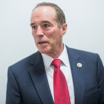 UNITED STATES - APRIL 26: Rep. Chris Collins, R-N.Y., leaves a meeting of the House Republican Conference in the Capitol on April 26, 2017. (Photo By Tom Williams/CQ Roll Call)