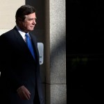 Paul Manafort walks from Federal District Court in Washington, Monday, Oct. 30, 2017. Manafort, President Donald Trump's former campaign chairman, and Manafort's business associate Rick Gates pleaded not guilty to felony charges of conspiracy against the United States and other counts. (AP Photo/Alex Brandon)