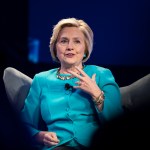Hillary Clinton at the Geisinger's National Healthcare Symposium in Danville, Pa., Thursday, Nov. 9, 2017. (AP Photo/Matt Rourke)