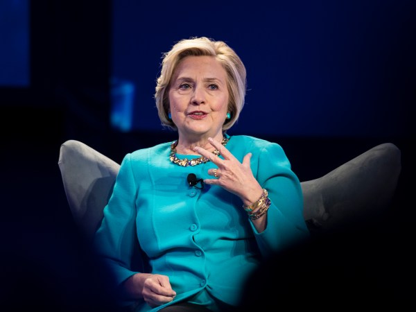 Hillary Clinton at the Geisinger's National Healthcare Symposium in Danville, Pa., Thursday, Nov. 9, 2017. (AP Photo/Matt Rourke)