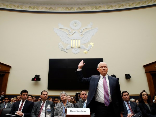 Attorney General Jeff Sessions speaks during a House Judiciary Committee hearing on Capitol Hill, Tuesday, Nov. 14, 2017 in Washington. (AP Photo/Alex Brandon)