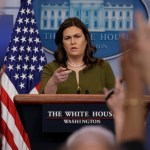 White House press secretary Sarah Huckabee Sanders speaks during the daily press briefing at the White House, Thursday, Nov. 30, 2017, in Washington. (AP Photo/Evan Vucci)