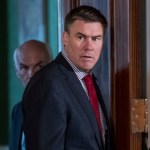 White House Communications Director Mike Dubke, center, accompanied by White House press secretary Sean Spicer, right, arrives for a news conference with President Donald Trump and Italian Prime Minister Paolo Gentiloni in the East Room of the White House in Washington, Thursday, April 20, 2017. Mike Dubke has resigned as White House communications director. (AP Photo/Andrew Harnik)