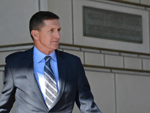 Former Trump national security adviser Michael Flynn leaves federal court in Washington, Friday, Dec. 1, 2017. (AP Photo/Susan Walsh)
