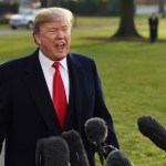 President Donald Trump speaks to reporters before boarding Marine One on the South Lawn of the White House in Washington, Monday, Dec. 4, 2017, before heading to Utah. Trump is announcing plans to scale back two sprawling national monuments in Utah, responding to what he has condemned as a "massive federal land grab" by the government. (AP Photo/Susan Walsh)