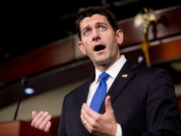 House Speaker Paul Ryan of Wis., speaks at his weekly press conference on Capitol Hill in Washington, Thursday, Nov. 17, 2016. (AP Photo/Andrew Harnik)