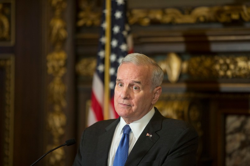 Governor Mark Dayton spoke about latest developments in the Justine Damond shooting at the capitol Wednesday July 19, 2017 in St. Paul, MN. ] JERRY HOLT • jerry.holt@startribune.com