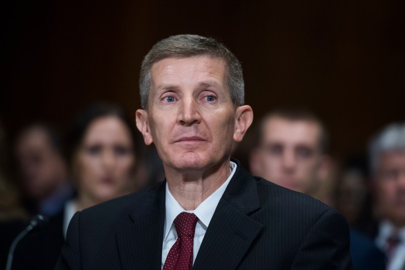 UNITED STATES - NOVEMBER 01: Leonard Steven Grasz, nominee to be U.S. circuit judge for the Eighth Circuit, testifies during a Senate Judiciary Committee nomination hearing in Dirksen Building on November 1, 2017. (Photo By Tom Williams/CQ Roll Call)