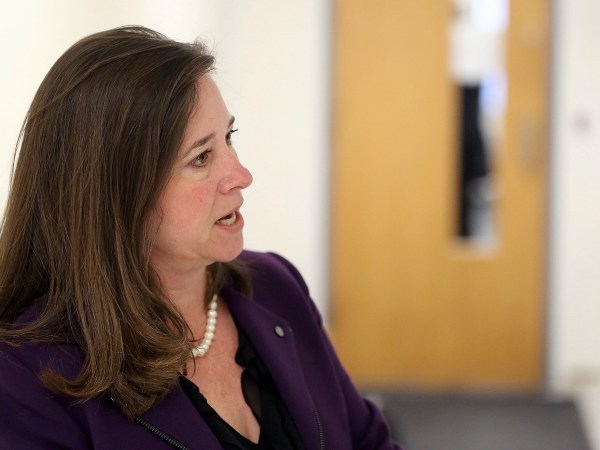 Shelly Simonds candidate for the 94th District of Del. David Yancy talks about the ballot recount Monday November 13, 2017 after the announcement that the provisional ballot count gave Yancy a 10 vote lead.