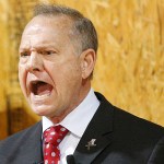 Former Alabama Chief Justice and U.S. Senate candidate Roy Moore speaks at a rally, Thursday, Nov. 30, 2017 in Dora, Ala. (AP Photo/Brynn Anderson)