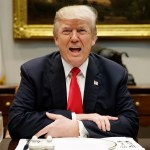 President Donald Trump speaks before a hosting a lunch with Senate Republicans in the Roosevelt Room of the White House, Tuesday, Dec. 5, 2017, in Washington. (AP Photo/Evan Vucci)