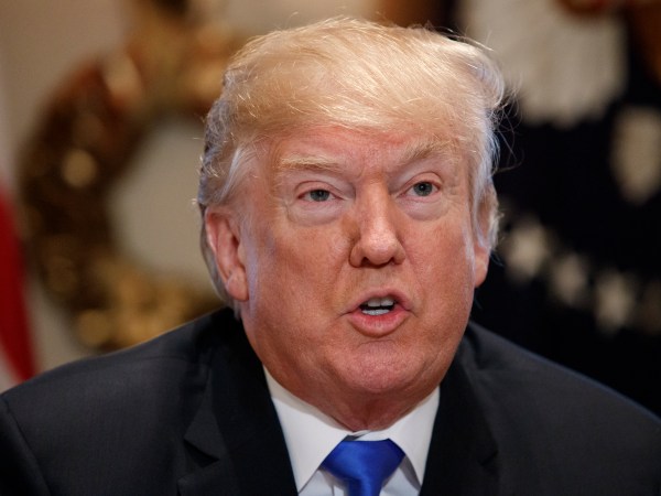 President Donald Trump speaks during a cabinet meeting at the White House, Wednesday, Dec. 20, 2017, in Washington. (AP Photo/Evan Vucci)