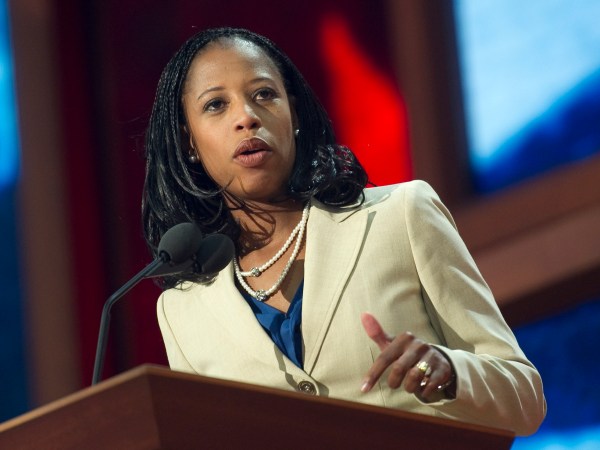 UNITED STATES - AUGUST 28: Saratoga Springs Mayor Mia Love speaks at the 2012 Republican National Convention at the Tampa Bay Times Forum. (Photo By Chris Maddaloni/CQ Roll Call)