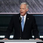 CLEVELAND, OH - JULY 19:  on the second day of the Republican National Convention on July 19, 2016 at the Quicken Loans Arena in Cleveland, Ohio. Republican presidential candidate Donald Trump received the number of votes needed to secure the party's nomination. An estimated 50,000 people are expected in Cleveland, including hundreds of protesters and members of the media. The four-day Republican National Convention kicked off on July 18.  (Photo by Alex Wong/Getty Images)