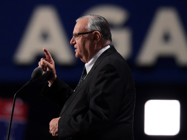 CLEVELAND, OH - JULY 21:  on the fourth day of the Republican National Convention on July 21, 2016 at the Quicken Loans Arena in Cleveland, Ohio. Republican presidential candidate Donald Trump received the number of votes needed to secure the party's nomination. An estimated 50,000 people are expected in Cleveland, including hundreds of protesters and members of the media. The four-day Republican National Convention kicked off on July 18. (Photo by Jeff Swensen/Getty Images)