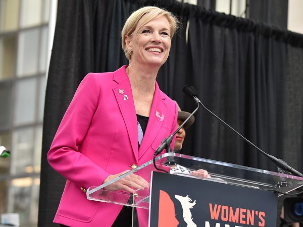 attends the Women's March on Washington on January 21, 2017 in Washington, DC.