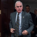 UNITED STATES - JUNE 21: Rep. Patrick Meehan, R-Pa., leaves a meeting of the House Republican Conference in the Capitol on June 21, 2017. (Photo By Tom Williams/CQ Roll Call)