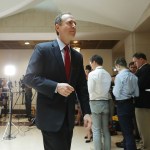 House Intelligence Committee ranking member Rep. Adam Schiff (D-CA) speaks to reporters about the recent disclosure of a meeting between Donald Trump, Jr. and a Russian lawyer during the presidential campaign in the Capitol Visitors Center July 11, 2017 in Washington, DC. Schiff said it was troubling that the Trump campaign did not tell the FBI that a Kremlin-connected Russian lawyer reached out to them with an offer of information that would help their campaign against Hillary Clinton.