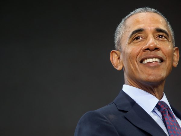 NEW YORK - SEPTEMBER 20: Former U.S. President Barack Obama answers questions at the Gates Foundation Inaugural Goalkeepers event on September 20, 2017 in New York City. (Photo by Yana Paskova/Getty Images)