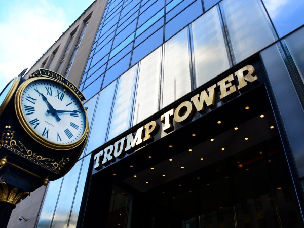 NEW YORK, NY - SEPTEMBER 22, 2017:  The public entrance to Trump Tower is on Fifth Avenue in New York, New York. (Photo by Robert Alexander/Getty Images)