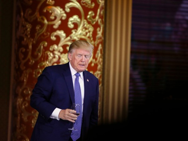 U.S. President Donald Trump attends a state dinner at the Great Hall of the People in Beijing, China, November 9, 2017. REUTERS/Thomas Peter  BEIJING, CHINA - NOVEMBER 9:  U.S. President Donald Trump and first lady Melania arrive for the state dinner with China's President Xi Jinping and China's first lady Peng Liyuan at the Great Hall of the People on November 9, 2017 in Beijing, China. Trump is on a 10-day trip to Asia.  (Photo by Thomas Peter - Pool/Getty Images)