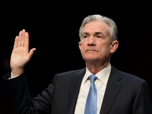 WASHINGTON Nov. 28, 2017  --U.S. Federal Reserve System Chairman nominee Jerome Powell is sworn-in before testifying in front of the Senate Banking Committee at the Capitol in Washington D.C., United States of America on Nov 28, 2017. (Ting Shen/Xinhua)